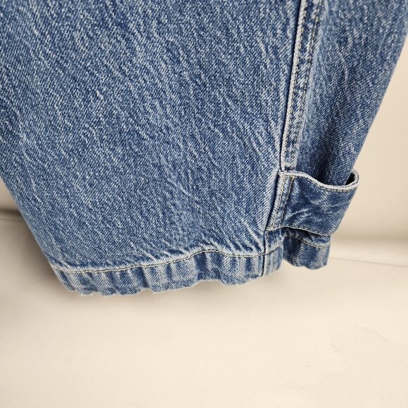 We The Free Jeans Womens 28 Blue Marx Slouchy Cargo Denim Elastic Waist (28x29) - Picture 7 of 11